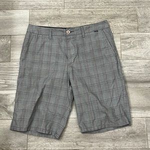 Hurley Walk Shorts - Tartan Plaid 10.5”